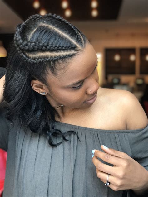 black natural braid styles